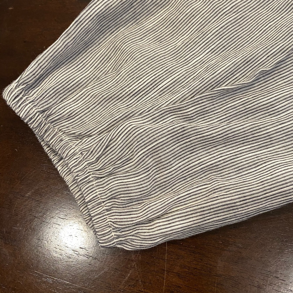 Eyelet Striped Linen Gap Blouse - Picture 3 of 7